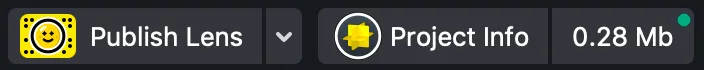 click on publish lens screen